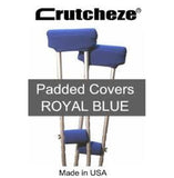 CRUTCHEZE CRUTCH PADDED COVERS - ROYAL BLUE - CRUTCH-Padsn Grips