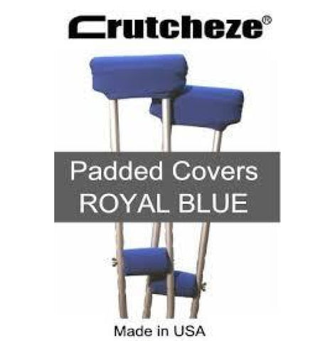CRUTCHEZE CRUTCH PADDED COVERS - ROYAL BLUE