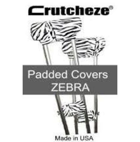 CRUTCHEZE CRUTCH PADDED COVERS - ZEBRA