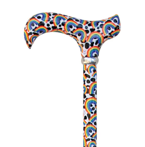 DERBY ADJUSTABLE, RAINBOWS CANE