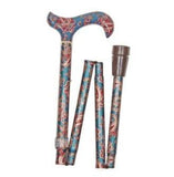 FOLDING CANE PATTERN- GREEN PAISLEY - CANES