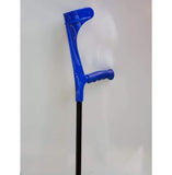 KOWSKY FOREARM (ELBOW) CRUTCHES Multi Color (Pair) - Blue with Black Tubing - CRUTCHES-Forearm
