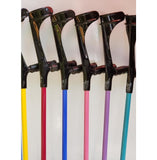 KOWSKY FOREARM CRUTCHES OPEN CUFF Black Tops Colored Tubing - CRUTCHES-Forearm