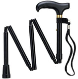 Mini Slimline Folding Canes with Pouch - Simply Black - CANES