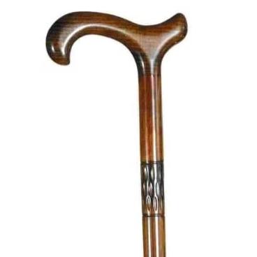 WOOD BEECH MILLED DERBY CANE